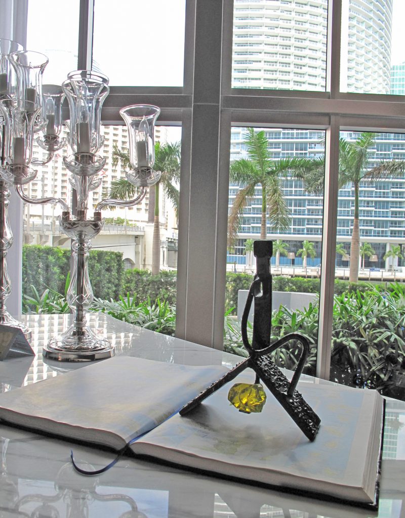 Sculpture called Light Worker in Miami Florida Art Fair