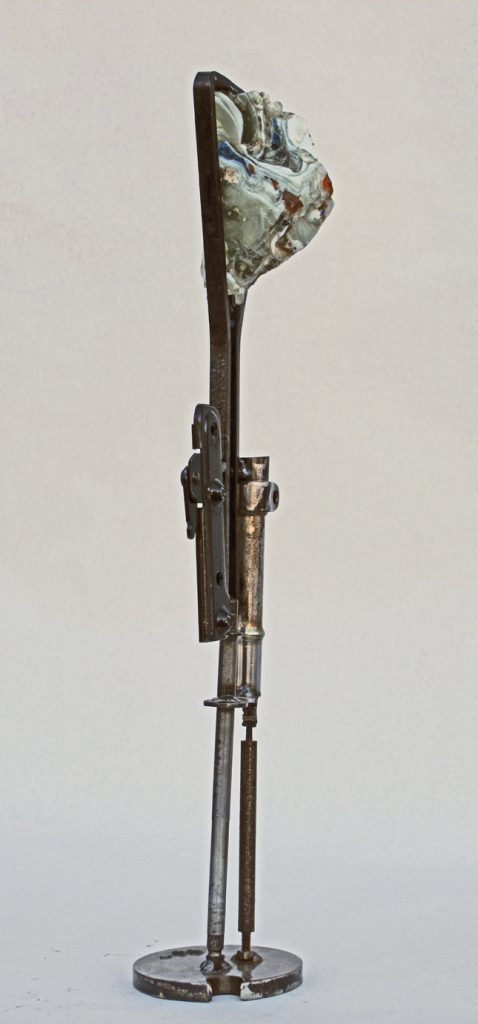 metal and stone sculpture