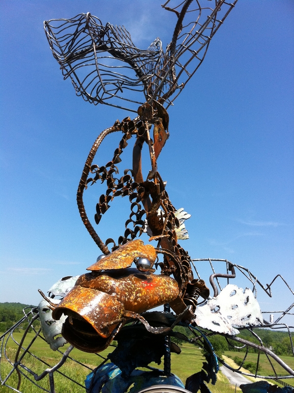 Koi Fish, Koi Fish metal sculpture- Custom fish Mailbox
