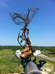 Koi Fish metal sculpture- Custom fish Mailbox