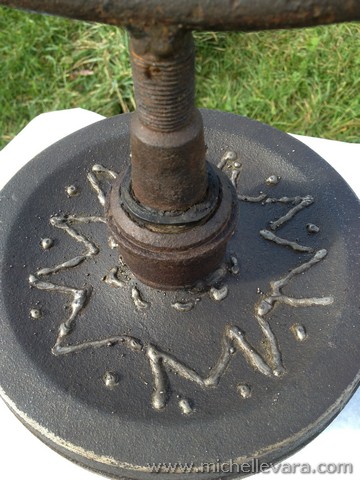 Metal sculpture detail