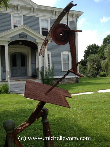 metal Sculpture Murphy and Plastishu 1 on the North Bennington VT show 2013