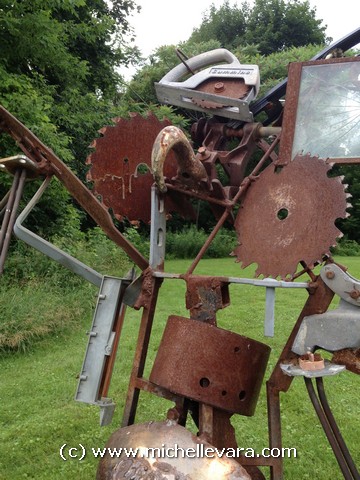 metal Sculpture Murphy and Plastishu 1 on the North Bennington VT show 2013