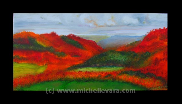 Landscape painting, Oil on canvas, Landscapes of NY, michelle vara