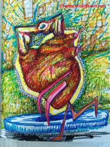 miChelle Vara.com; famous artist, sculpture, ballard road art studio, metal sculpture, lettering, airbrush, welding, cleveland clinic OH,