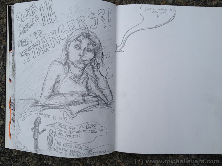 skidmore college, michelle vara, Traveling sketchbook, Ballard Road Art Studio, Saratoga NY