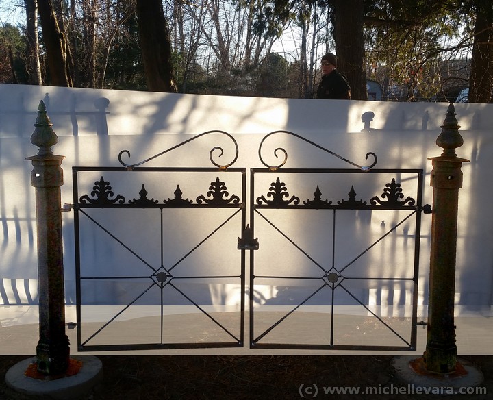 Metal gate restoration, Ballard Road art Studio Wilton NY, C&C Specialty Iron