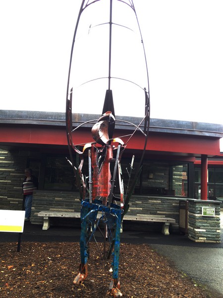 "The Guide" meal sculpture for Adirondack Museum 