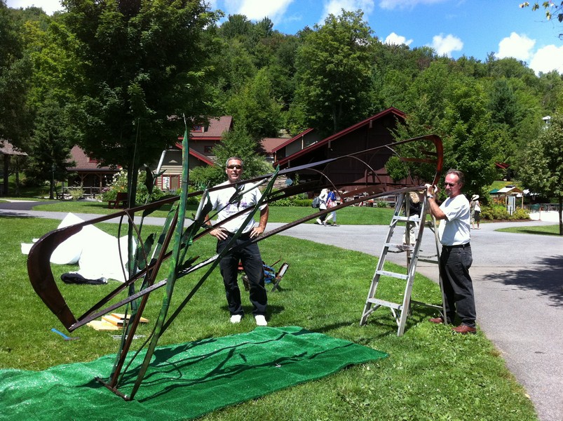 Installation: "The Guide" meal sculpture for Adirondack Museum 