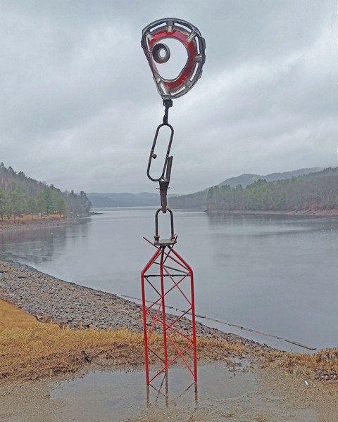 hubcap Show, miChelle vara, Recycled metal sculpture