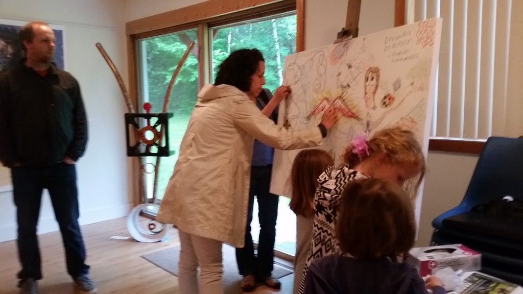 The Studio Solo Exhibit 6-2016 Community Drawing