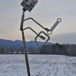 no.248_ The Thrill is GONE! found objects, welded together.