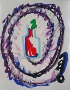 no. 351_Cosmopolitan Meeting Oil Pastel-