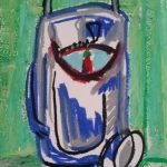 no. 351_Cosmopolitan Meeting Oil Pastel-