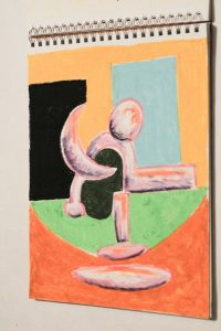 Queer Intimacy Oil pastel series