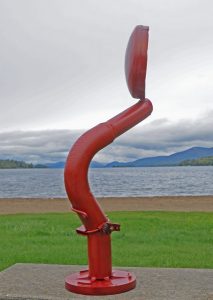 258. Reciprocal Zero (5/2017) Sculpture on Lake George NY