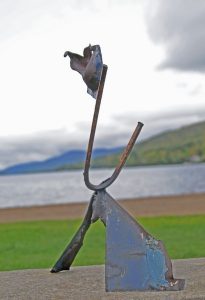 metal sculpture michelle vara for the Geometry of Joy