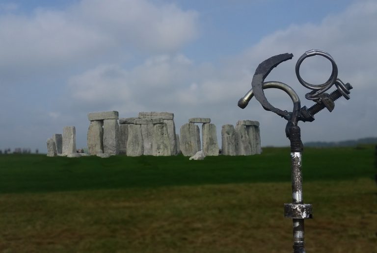 Sculpture Embryo at Stonehenge England