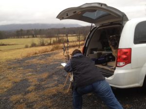 Michelle photographing sculpture no. 613_Infinite Possibility