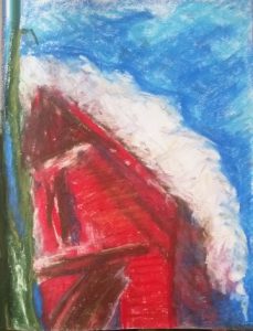 2-15-18 -26 Oil pastel on paper.