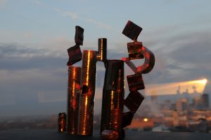 #posit, #art, #ClevelandClinicRooftop, #sculpture, #art, #michellevara, #decolonization, #OilDrawing, #Ohio, #ClevelandClinicArt,