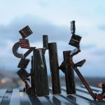 #posit, #art, #ClevelandClinicRooftop, #sculpture, #art, #michellevara, #decolonization, #OilDrawing, #Ohio, #ClevelandClinicArt,