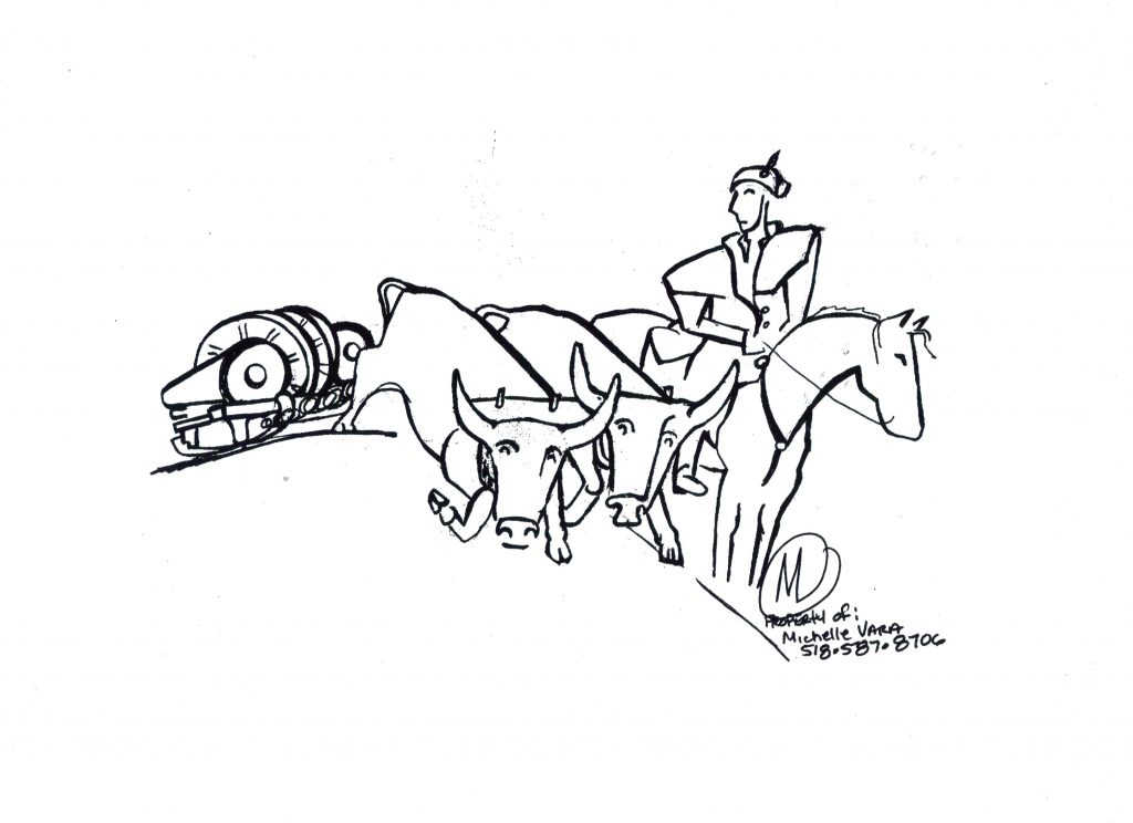 Drawing for sculpture General Knox