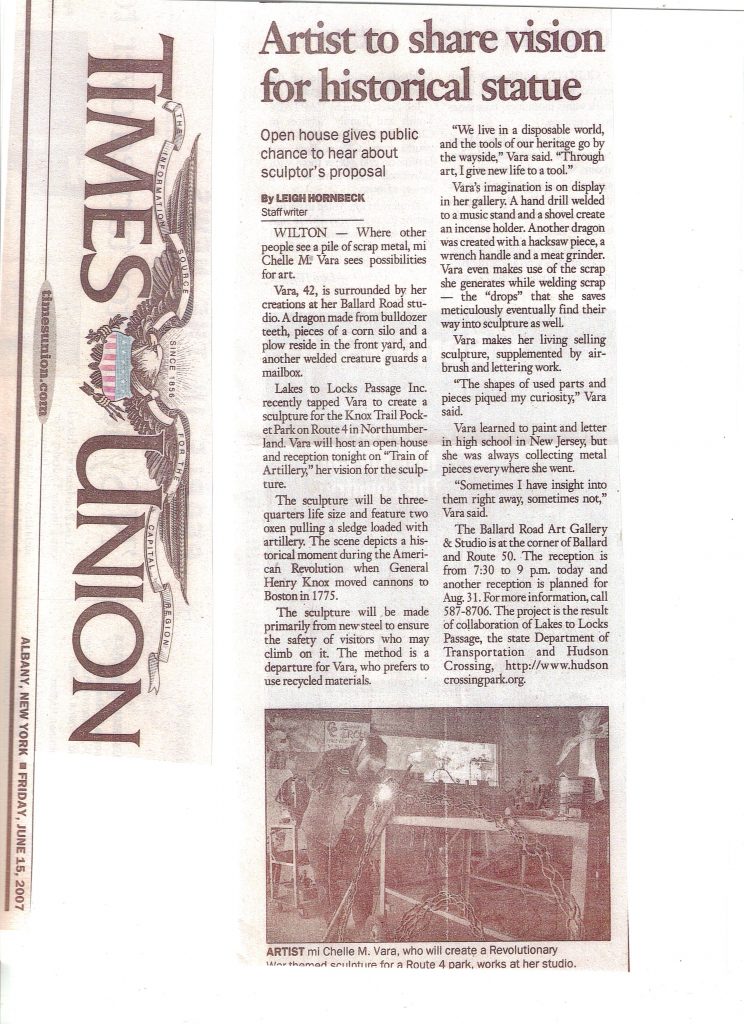 Times Union General Knox and the Train of artillery