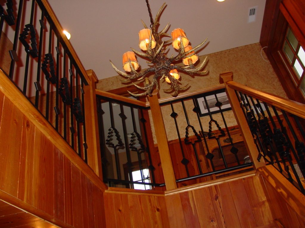 J michaels Builders handrail- Pine trees