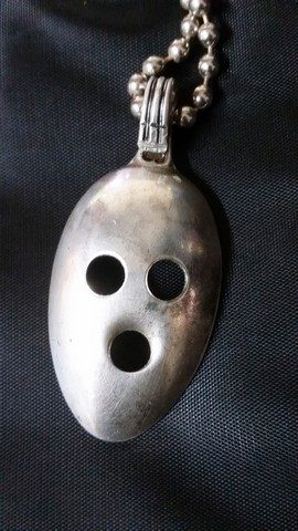 No. 758_ Sun & Moon _metals welded with enamel paint accents. Sculpture that wears like Jewelry.