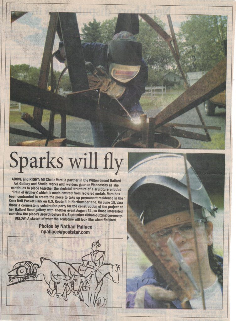 metal sculpture, General Knox Revolutionary war