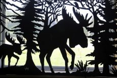 Moose panel, metal cutout