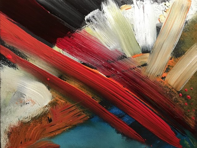Winning oil Painting in Camelback compition Abstract oil painting by M ichelle Vara
