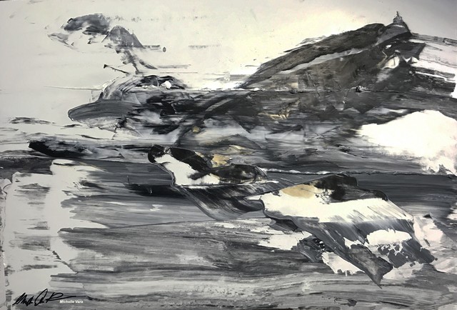 Oil painting, Bird, Flight, Chickadee, Black Bird,